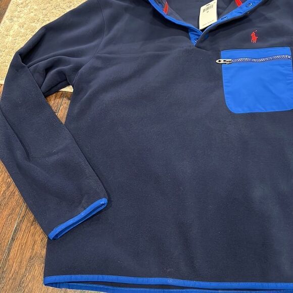 Polo Ralph Lauren Mens Fleece Pullover Jacket
Snap Sweater Mens Size M NWT navy - Picture 3 of 10
